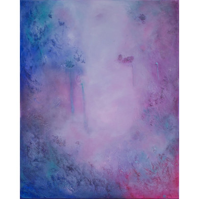 Obraz „Pink Passion” (2022) | Marta Chudzik – akryl na płótnie, 90×70 cm