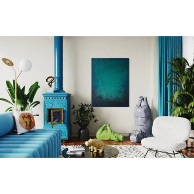 Gemälde „Let’s Dive“ (2023) | Marta Chudzik – Acryl auf Leinwand, 120×90 cm