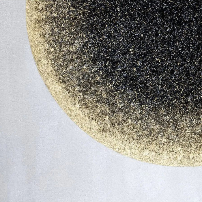 Obraz „Golden Circle” (2021) | Monika Wałęga – akryl/mixed media, złoto, 100×100 cm