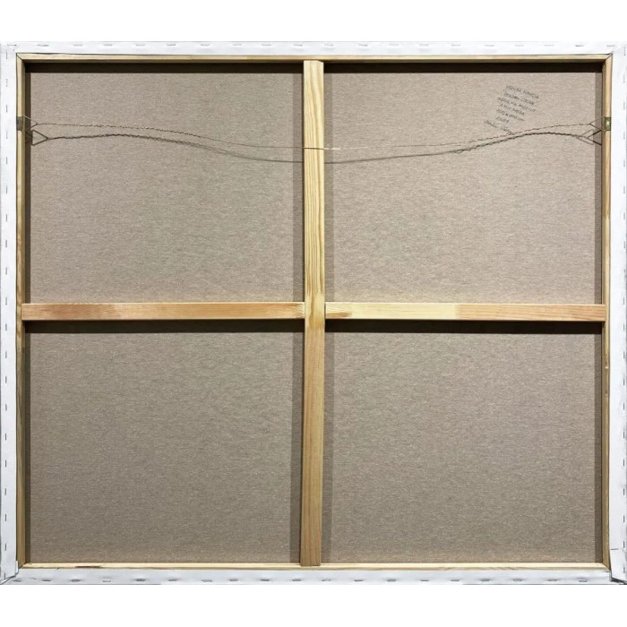 Obraz „Golden Circle” (2021) | Monika Wałęga – akryl/mixed media, złoto, 100×100 cm