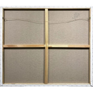 Gemälde „Golden Circle“ (2021) | Monika Wałęga – Acryl/Mixed Media, Gold, 100×100 cm