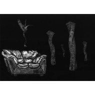 “Statics of the Depths” (2004) | Przemysław Tyszkiewicz – etching & aquatint, 94×67 cm