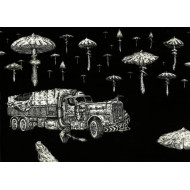 « Météorologie des Hallucinations Accidentelles » (2002) | Przemysław Tyszkiewicz – eau-forte & aquatinte, 94×67 cm