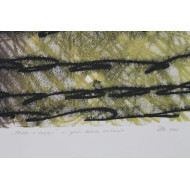 “A Plea to the Moon” (2023) | Rafał Labijak – monotype, oil on cardboard, 57×76 cm