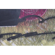 „Bitte an den Mond“ (2023) | Rafał Labijak – Monotypie, Öl auf Karton, 57×76 cm