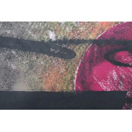 Grafika „Prośba o księżyc” (2023) | Rafał Labijak – monotypia, olej na tekturze, 57×76 cm