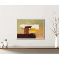 Obraz „Composition 17” (2024) | Roman Goss – olej na płótnie, 33×46 cm