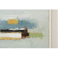 Gemälde „Grey Composition“ (2024) | Roman Goss – Öl auf Leinwand, 40×40 cm