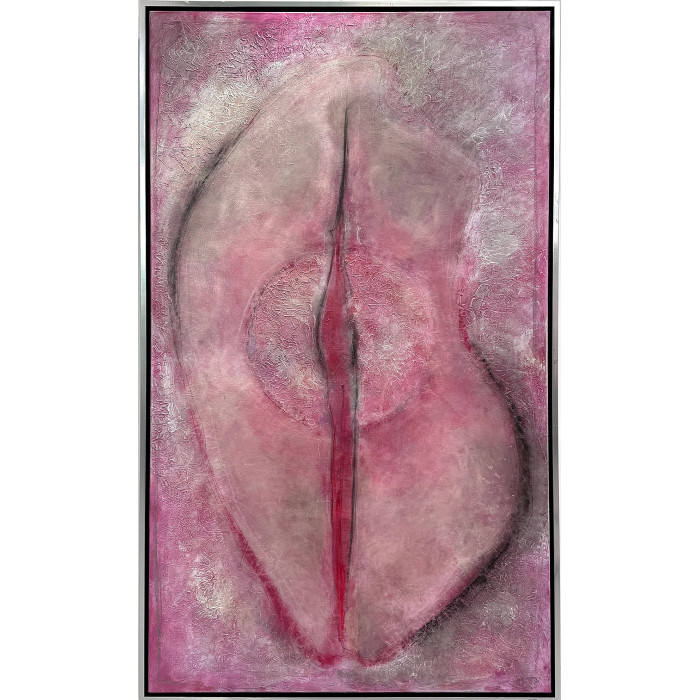 Gemälde „Akt – Frucht der Weiblichkeit“ (2024) | Malina Wieczorek – Mischtechnik, 100×170 cm