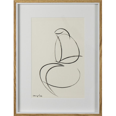 Dessin « Femme assise » (2025) | Małgorzata Kleyna-Sobczak