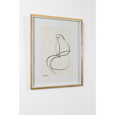 Drawing “Seated Woman” (2025) | Małgorzata Kleyna-Sobczak – minimalist line art