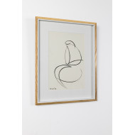 Rysunek „Siedząca kobieta”, 2025 – Małgorzata Kleyna-Sobczak | rysunek piórkiem japońskim