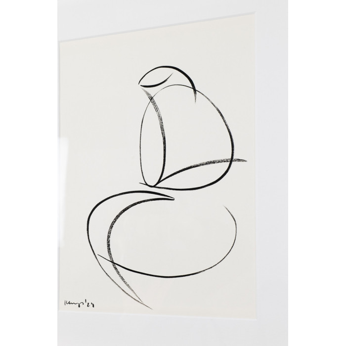 Drawing “Seated Woman” (2025) | Małgorzata Kleyna-Sobczak – minimalist line art