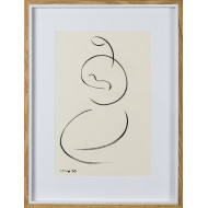 Drawing “Mother”, 2025 – Małgorzata Klejna-Sobczak | minimalist Japanese pen drawing