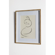 Drawing “Mother”, 2025 – Małgorzata Klejna-Sobczak | minimalist Japanese pen drawing