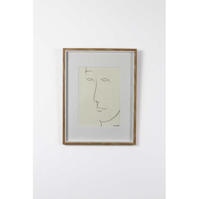 Dessin « Portrait », 2025 – Małgorzata Kleyna-Sobczak | dessin minimaliste au stylo japonais