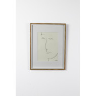 Drawing “Portrait”, 2025 – Małgorzata Kleyna-Sobczak | minimalist Japanese pen portrait