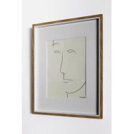 Drawing “Portrait”, 2025 – Małgorzata Kleyna-Sobczak | minimalist Japanese pen portrait