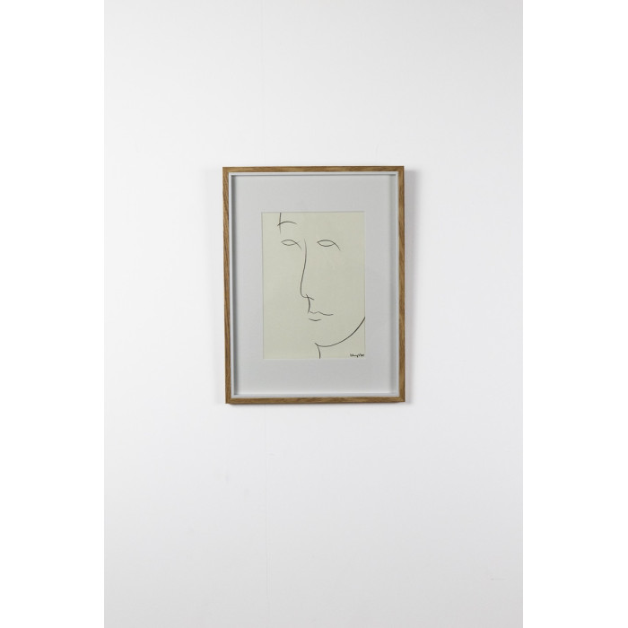 Dessin « Portrait », 2025 – Małgorzata Kleyna-Sobczak | dessin minimaliste au stylo japonais