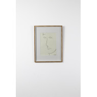 Dessin « Portrait », 2025 – Małgorzata Kleyna-Sobczak | dessin minimaliste au stylo japonais