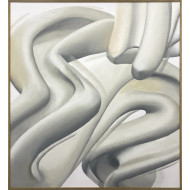 Wibracje 2025 Paweł Lubiński - abstrakcyjny obraz akrylowy 100 × 110 cm