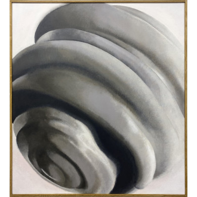 Koncentracja 2024 by Paweł Lubiński – abstract acrylic painting 90 × 100 cm