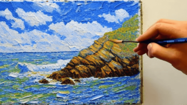 Technika impastowa, impasto w Station of Art Gallery Impasto
