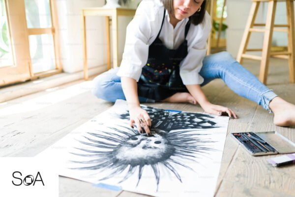 Magia rysunków węglem: Eksploracja czerni i bieli Magia Rusynku Weglem 01 rysowanie węglem,malarstwo współczesne,sztuka współczesna,soa daily,station of art gallery,dzieła sztuki