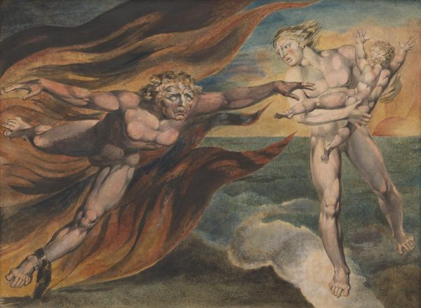 Ikonografia w historii sztuki - definicja, historia i przykłady William Blake The Good And Evil Angels  ikonografia co to jest