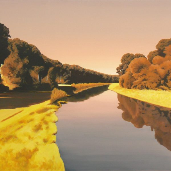 Wspomnienie, 2018 Wieczór Nad Rzeką 73x92 Cm Akryl 2022
