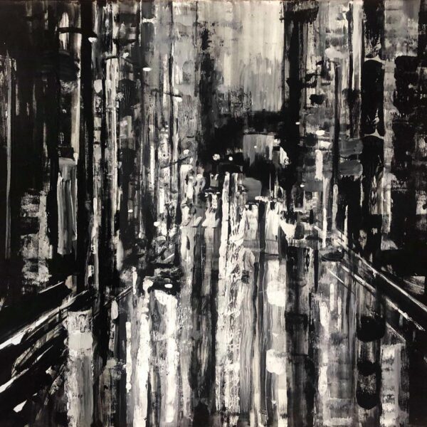 Obraz 2nd Avenue, 2019 Paulina Taranek 2nd Avenue 80 X 100 Cm Olej Akryl Na Plotnie  gdzie kupic obraz
