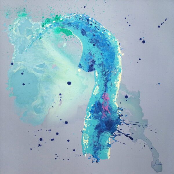 Obraz Blue Sigh 5, 2017 Blue Sigh 5 90 X 90 Cm Akryl Plotno 2017 Sygn P D Amonaria  gdzie kupic obraz